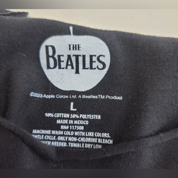 Beatles Band Fringe Top With Hippie Bell Sleeves Upcycled - Picture 9 of 9